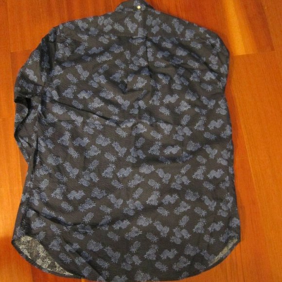 NWT Gitman Vintage Mens Medium Seersucker Pineapple Button Down Shirt Swingers - Picture 4 of 5